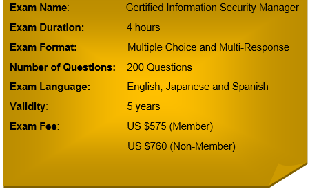 CISM Standard Answers