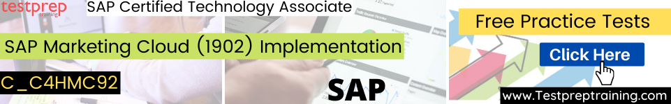 C_C4HMC92 - SAP Marketing Cloud (1902) Implementation practice tests