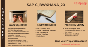 C_BW4HANA_20 SAP Reporting Modeling & Data Acquisition Cheat Sheet