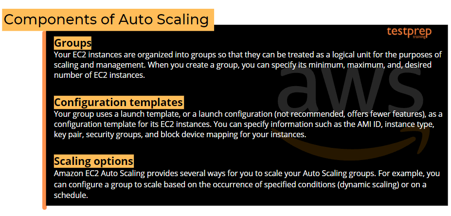 components of auto scaling