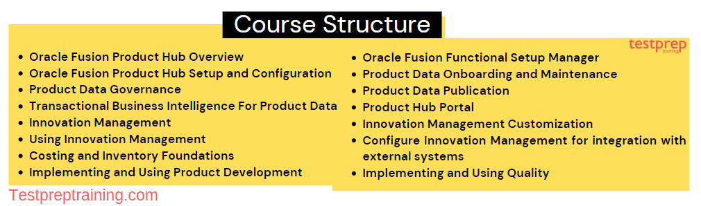 Oracle 1Z0-1078-20 exam  course structure