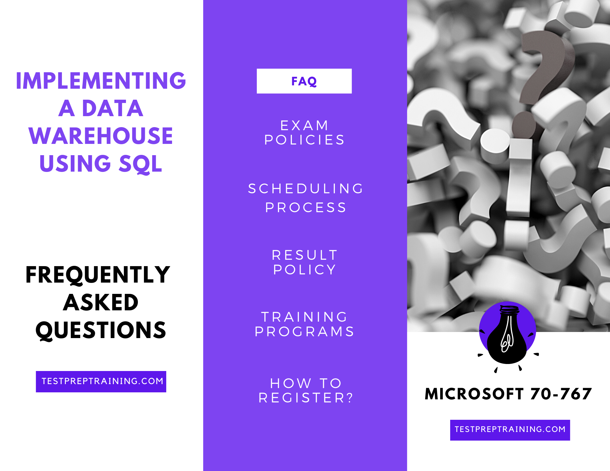 Microsoft 70-767, Implementing a Data Warehouse using SQL FAQ