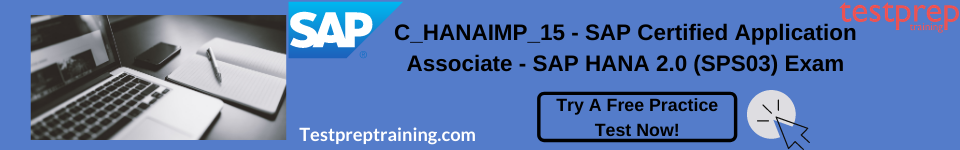 SAP Certified Technology Associate - SAP HANA 2.0 (SPS03) Free practice test