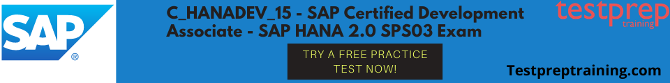 SAP Certified Development Associate - SAP HANA 2.0 SPS03 practice test