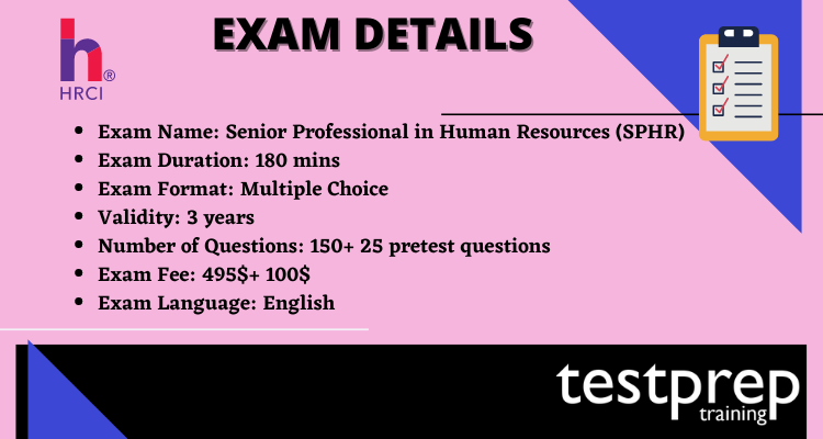 Senior Professional in Human Resources (SPHR) exam details