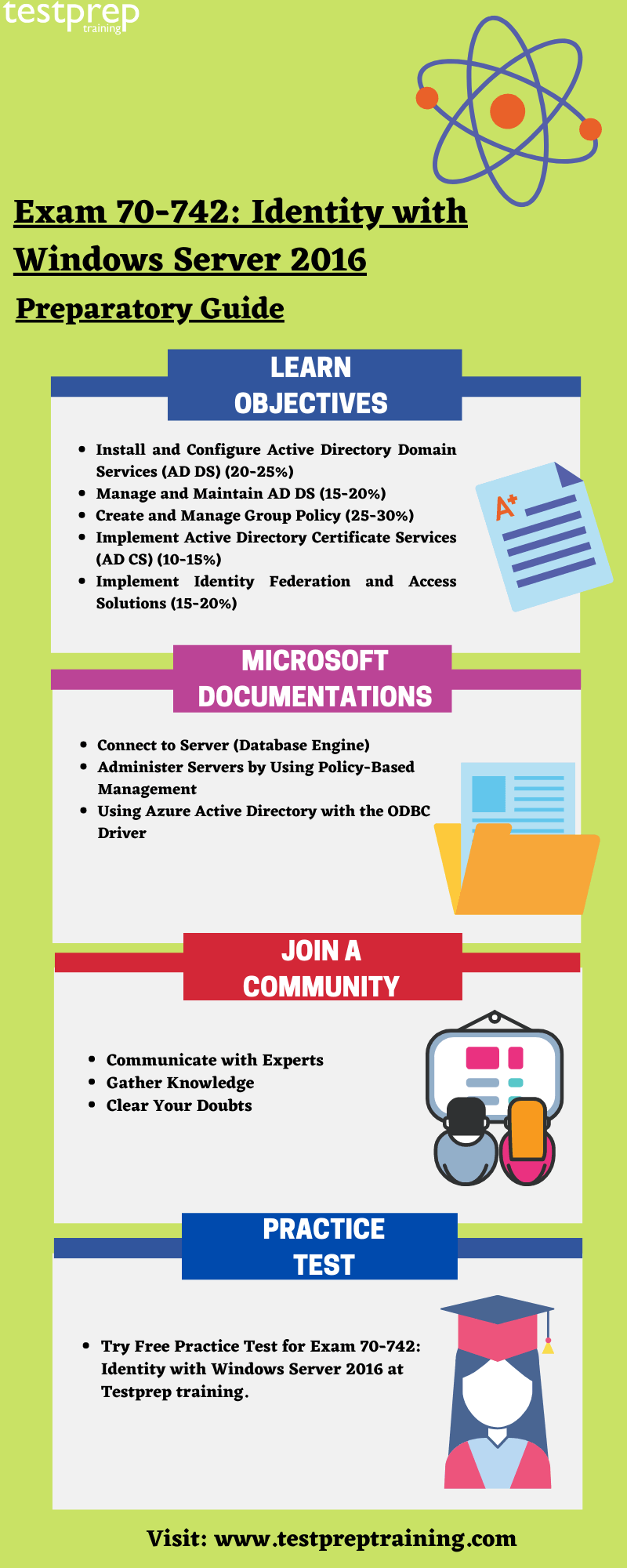 Exam 70-742: Identity with Windows Server 2016 preparatory guide 