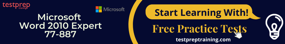 Microsoft 77-887  free practice tests