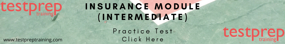 Insurance Module (Intermediate) practice test