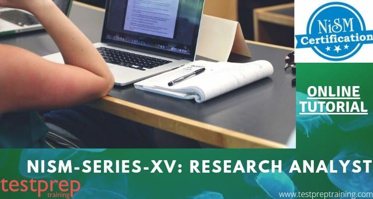 NISM Series-XV: Research Analyst online tutorial