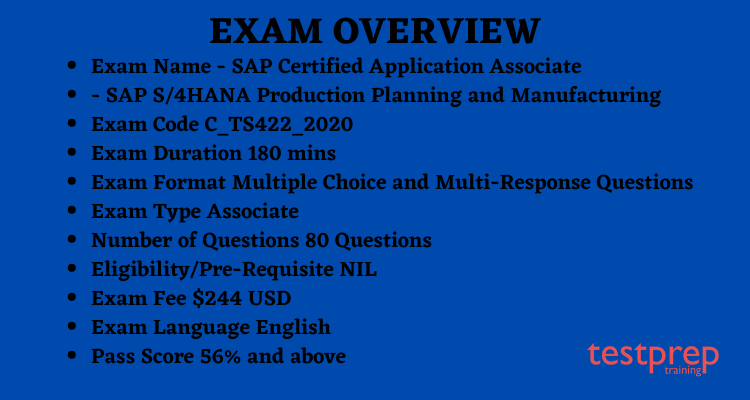 C_TS422_2020 - SAP Certified Application Associate - SAP S/4HANA Sns-Brigh10