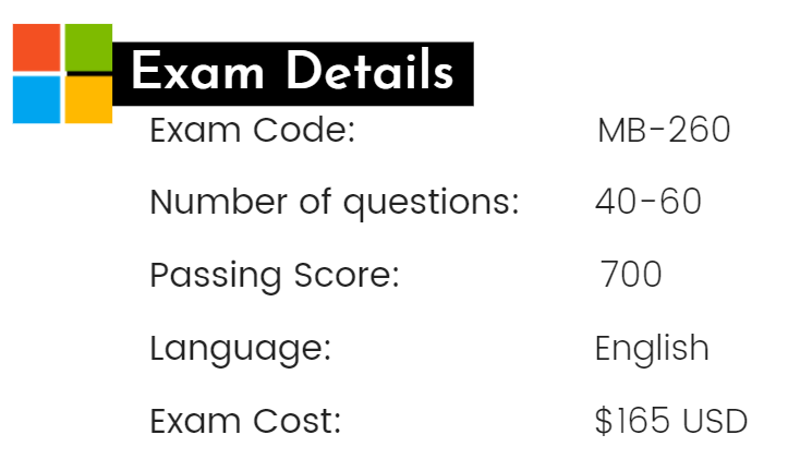 Exam MB-260 Vce Format