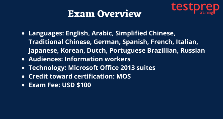 Word 2013 Expert Part Two (77-426) Exam overview