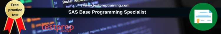 SAS Base Programming Specialist free practice test