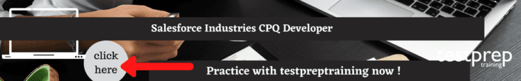 Salesforce Industries CPQ Developer free practice test