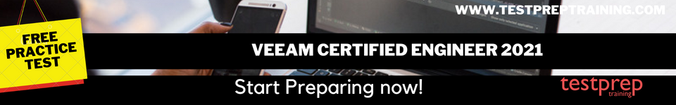 Veeam Certified Engineer 2021 free practice test